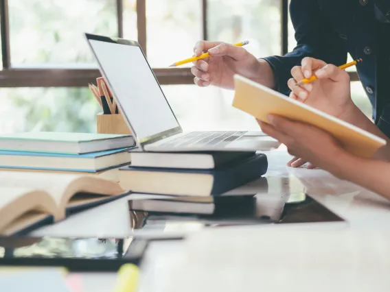 People studying